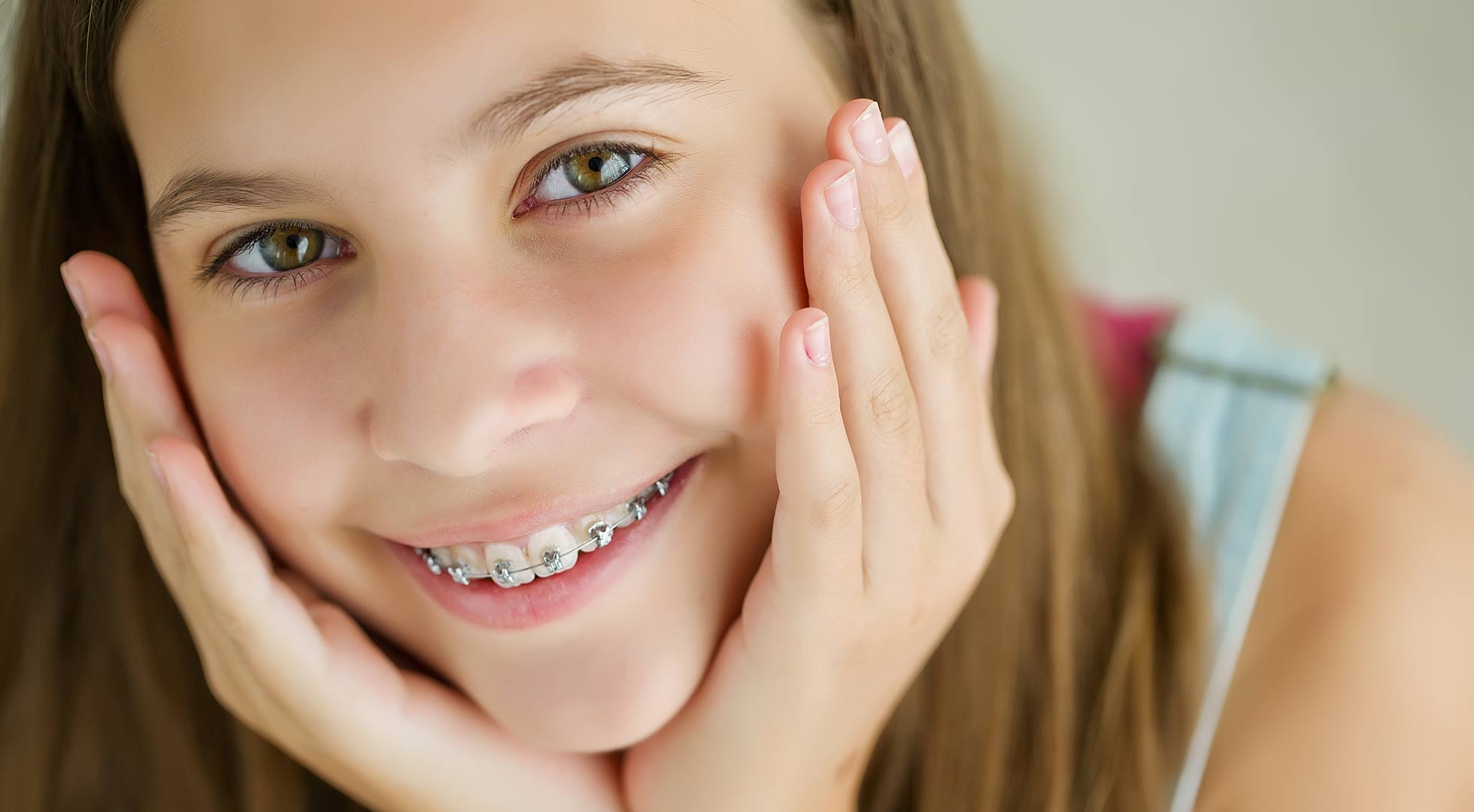 Smiling Girl with Braces
